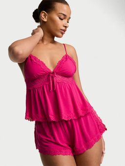Victoria's Secret - SoSoft Modal Lace-Trim Camisole with Shorts