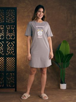 Bedtime Story - Snooze Grey Night Dress