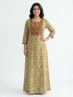 SANAA - Women Floral Printed Viscose Night Dress