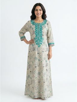 SANAA - Women Printed Viscose Night Dress