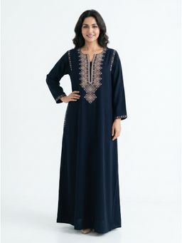 SANAA - Women Embroidered Viscose Loungewear Night Dress