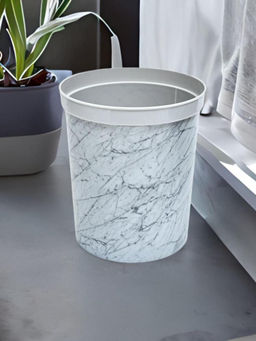 At Home by Nilkamal - Polypropylene 9 L Open Dustbin (Grey)