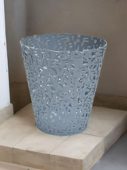 At Home by Nilkamal - Round Garbage Dustbin|Set of 1| Size - 11.5 Ltr - 28 cm x 30 cm| Grey