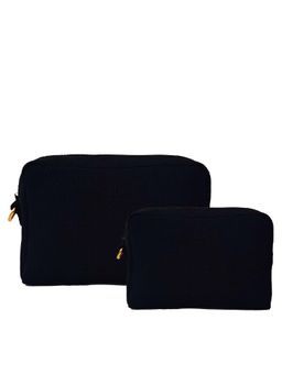 Joon Blu - Minimal Black Vanity Pouch (Set of 2) (S)