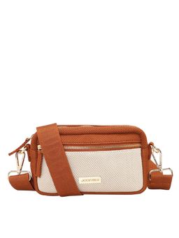 Joon Blu - Nylah Tan Brown and Beige Crossbody Bag- Tan (S)