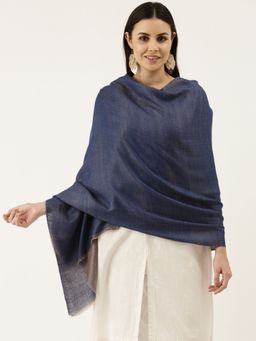 Pashmoda - Women Blue Fine Wool Stole