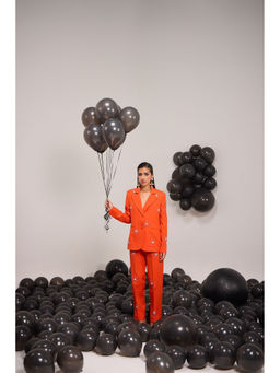 House of Zeniaa - The Ochre Blazer Co-Ord (Set of 2)