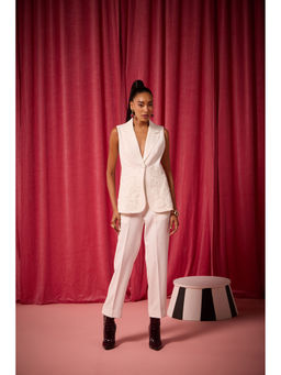 House of Zeniaa - Clara White Co-Ord (Set of 2)