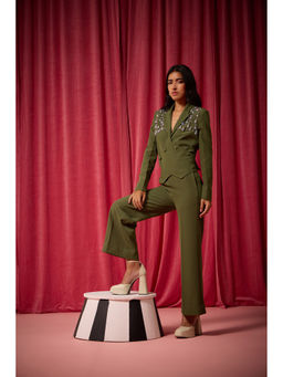 House of Zeniaa - Green Sally Co-Ord (Set of 2)