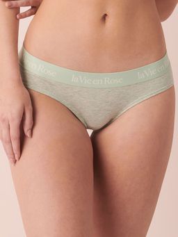 La Vie En Rose - Cotton and Logo Elastic Band Bikini Panty