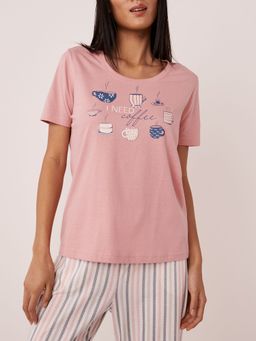 La Vie En Rose - Cotton Crew Neck T-shirt