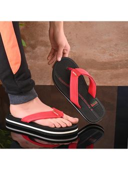 DOCTOR HEALTH SUPER SOFT - Men Soft Lightweight Anti-Skid Daily Wear Flipflops - Black