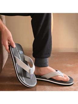 DOCTOR HEALTH SUPER SOFT - Men Soft Lightweight Anti-Skid Daily Wear Flipflops - Grey