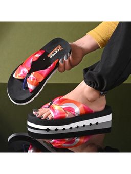 DOCTOR HEALTH SUPER SOFT - Women's Orthopaedic Bow Soft Cushioned Anti-Skid Flipflops - Black