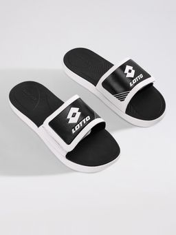 LOTTO - Men Groove Sliders Black Sliders