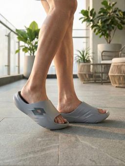 LOTTO - Men Recupero Grey Sliders
