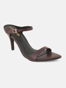 Drop Bold - Solid Pointed Toe Stilettos Heels - Maroon