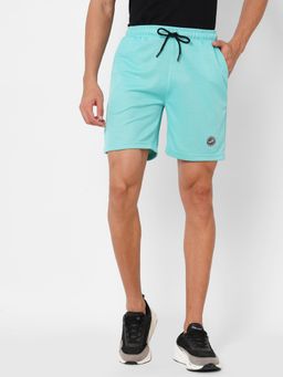 FITZ - Polyester Regular Fit Shorts For Mens - Turquoise