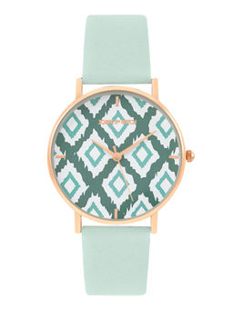 Joker and Witch - Joker & Witch Teal Trip Green Pu Strap Watch