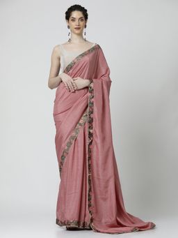 Jaipur Kurti - Poly Silk Saree with Unstitched Blouse