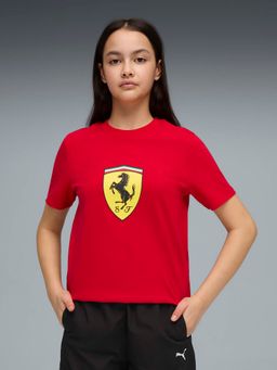 Puma - Kids Scuderia Ferrari Youth Colored Shield Logo T-shirt