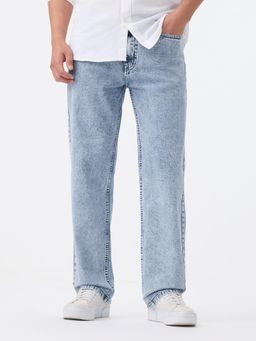 The Souled Store - Straight Fit Denim Seastone Men Jeans