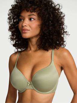 Victoria's Secret - Women Green Solid/Plain Polyamide Push-up Bra