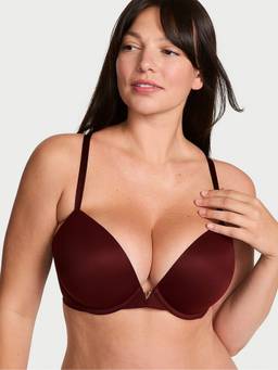 Victoria's Secret - Women Brown Solid/Plain Polyamide Push-up Bra