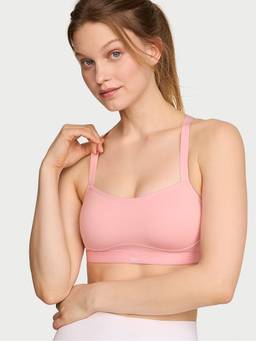 Victoria's Secret - Women Pink Solid/Plain Polyamide Push-up Bra