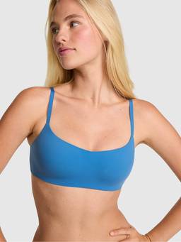 Victoria's Secret - Women Blue Solid/Plain Polyamide T-Shirt Bra
