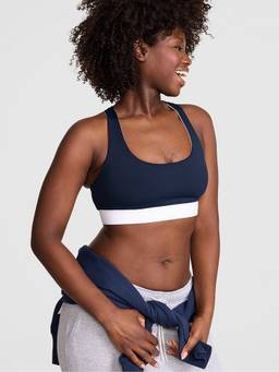 Victoria's Secret - Women Navy Blue Solid/Plain Polyester Push-up Bra