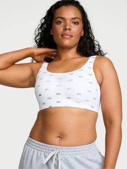 Victoria's Secret - Women White Typography Polyamide Push-up Bra