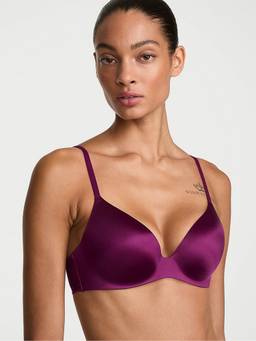 Victoria's Secret - Women Purple Solid/Plain Polyamide Plunge Bra