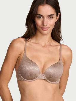 Victoria's Secret - Women Brown Self Design Polyamide Push-up Bra