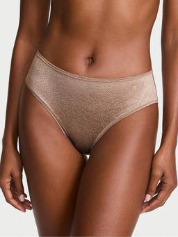 Victoria's Secret - Women Brown Self Design Polyamide Panty
