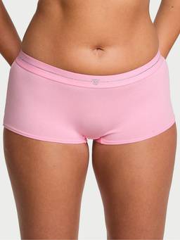 Victoria's Secret - Women Pink Solid/Plain Cotton Blend Panty