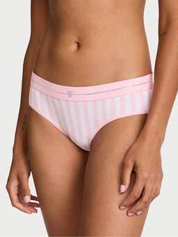 Victoria's Secret - Women Multi-Color Stripes Cotton Blend Panty