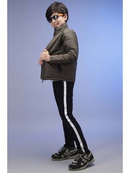 Instafab - Boys Solid Stylish Casual Bomber Jackets