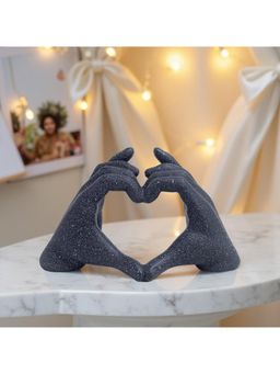 Golden Peacock - Heart Shape Hand Showpiece