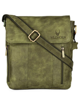 WILDHORN - Genuine Leather Sling Messenger Bag for Men