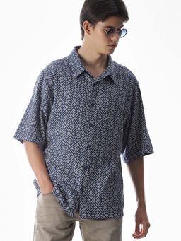 Jack & Jones - Blue Oversized Fit Shirt