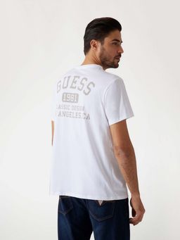 Guess - Pure White Round Neck T-Shirt