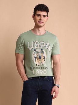 U.S. Polo Assn. Denim Co. - Green Mens Muscle Fit T-Shirt