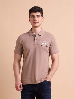 U.S. Polo Assn. Denim Co. - Brown Mens Brand Muscle Fit Polo T-Shirt