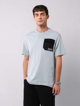 U.S. Polo Assn. Denim Co. - Grey Mens Muscle Fit Solid T-Shirt