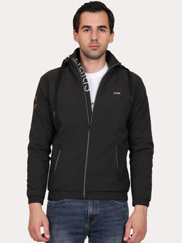 SPIRIT - Men Solid Hooded Neck Full Sleeve Jacket