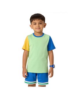 Plan B - Green Colorblock T-Shirt