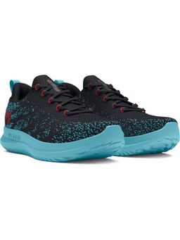 Under Armour - Men Velocity 3 Black and Blue Running Shoes