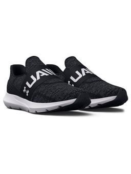 Under Armour - Men Surge 3 Slip Black and White Running Shoes