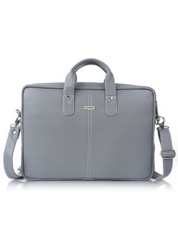 VENEER - Grey Casual Unisex Laptop Compartment Fit-15.5 inch Laptop Bag (Medium)